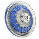 F.A. ITALIA Vespa Wheel Disc Blue (10'' Rim) PX, T5, LML, Sprint, GS etc (NOS)