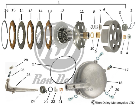 Vespa Classic Clutch Assembly