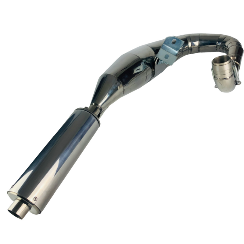 SPAQ Vespa PX125-150 L/H Performance Stainless Steel Exhaust