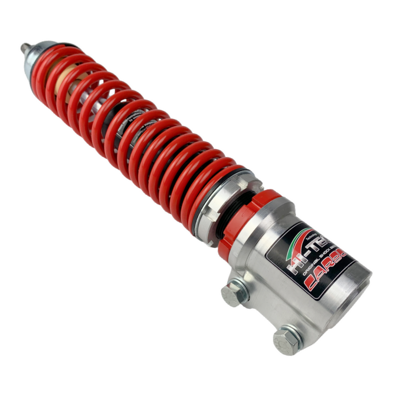 Carbone HI-TECH Vespa Front Shock Absorber Silver & Red GTS, GTV, GT