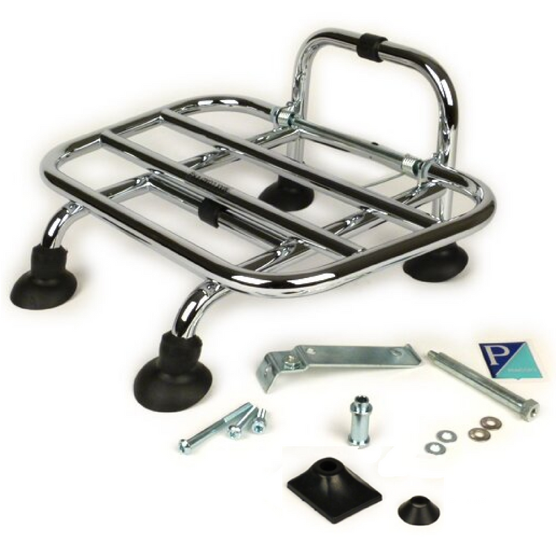 Piaggio Vespa Primavera/Sprint Front Folding Rack Chrome