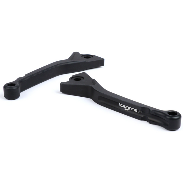 BGM Pro Vespa Short Matt Black Brake Lever Set GTS, GTV, GT